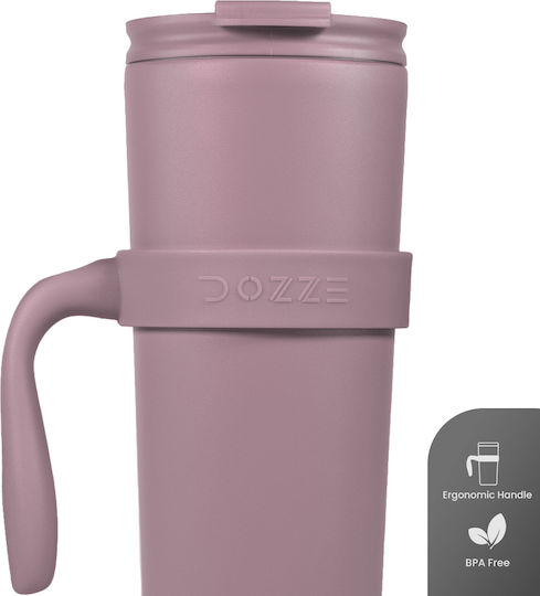 Dozze Seeker Tumbler Handle Creamy Pink