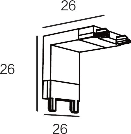 Orient Conector Pentru Sistemul De Cale Ferată Unghiular De Perete Magnetic 48v Alb Orient-cw