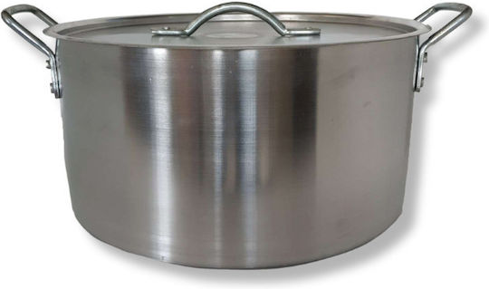 Semi-Pressure Cooker Aluminum Capacity 30lt with Diameter 45cm and Height 19cm.