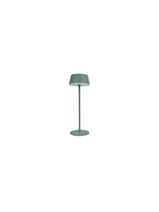 Lutec Lora Desktop Outdoor Floor Lamp 2.5W with Warm White Light IP44 Green