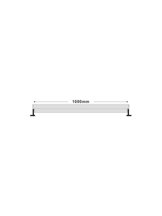 Aca Lampa De Podea Pentru Exterior LED Mașină De Spălat Pe Perete 36W Cu Alb Natural IP66 Negru