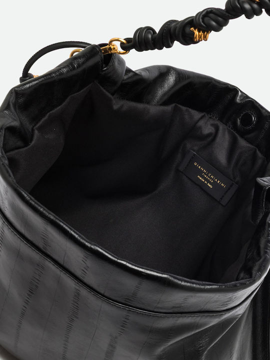 Leather Women's Crossbody Bag Black