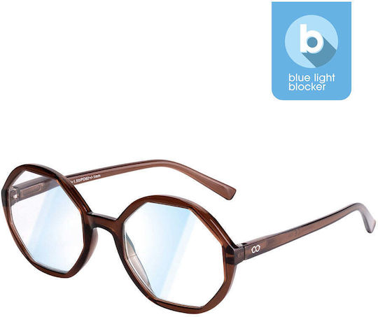Looplabb Lolita Blaulichtblockierende Brillen Hazel Grad 1