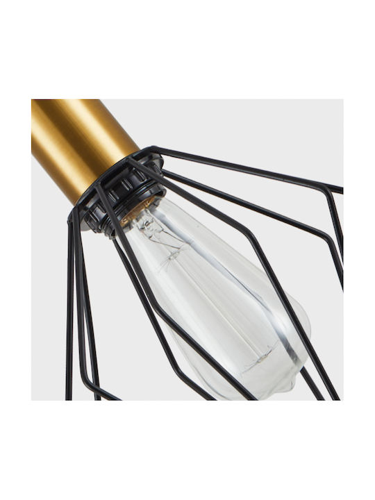 Home Lighting Adept Vintage Φωτιστικό Δαπέδου Υ165xΜ49εκ. με Ντουί για Λαμπτήρα E27 Χρυσό