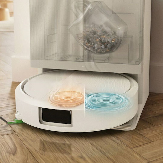 iRobot Roomba Plus 415 Combo + AutoWash Dock Robot Vacuum Cleaner with Sensors & Mapping Suction Power 20000Pa White