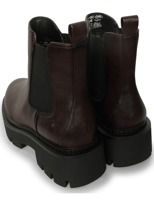 Damen Chelsea-Stiefel mit Mittelhohem Braun Absatz