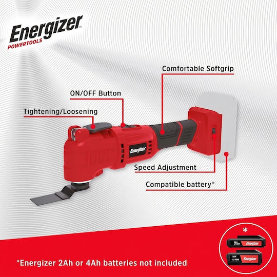 Energizer 3MT08 Осцилиране Електрически Мулти Инструмент с Регулиране на Скоростта