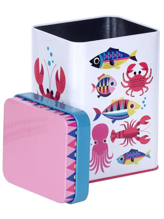 Sealife Crab Ορθογώνιο Μεταλλικό Κουτί 10 × 15 Cm