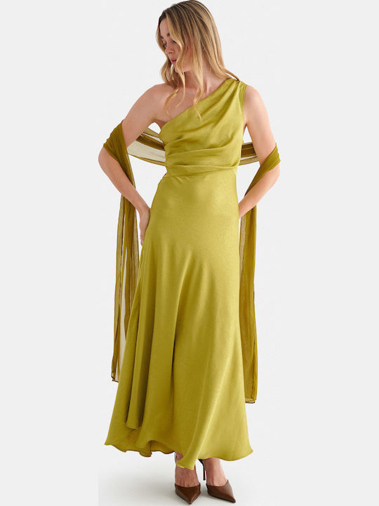 Rochie De Vară Maxi Pentru Nuntă Botez Verde
