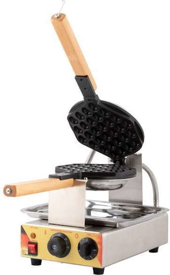 Neumarker Bubble Waffle Επαγγελματική Βαφλιέρα Μονή Περιστρεφόμενη για Βάφλες σε Σχήμα Bubble 75-00123