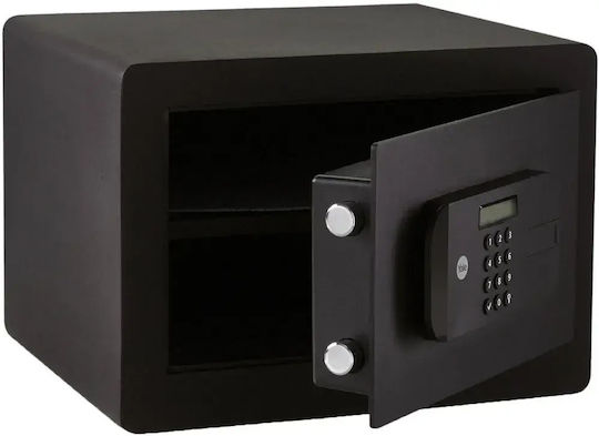 Yale YYSEB/250/EB1 Seif cu Blocare Digitală, Cheie și Amprentă Digitală cu Dimensiunile L30xW35xH25cm cu Greutatea 12.1kg