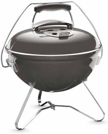 Weber Smokey Joe Portable Charcoal Grill With Lid and Thermometer 37x37cm