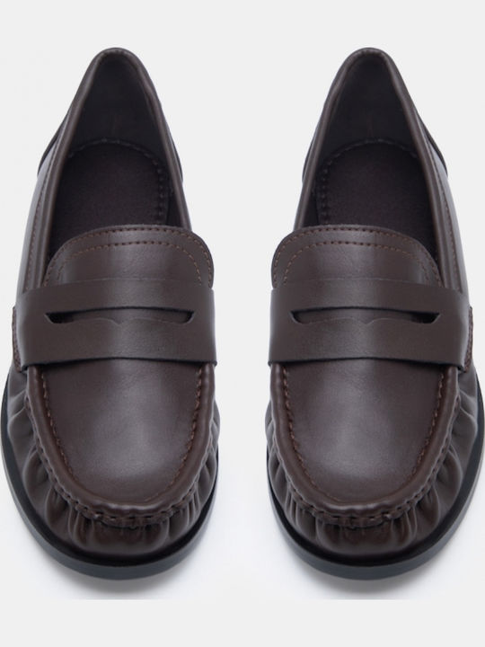 Women's Moccasins In Brown Colour