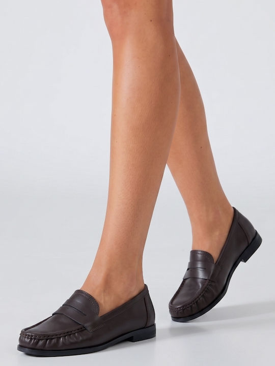 Women's Moccasins In Brown Colour