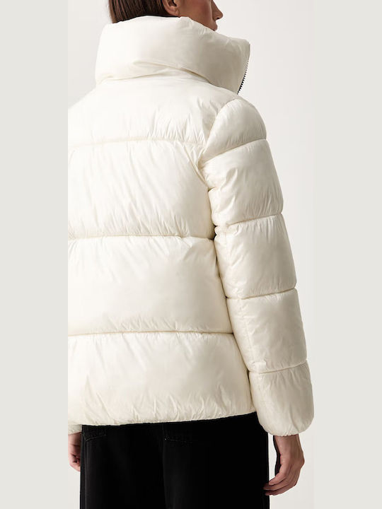 DKNY Women's Winter Jacket Mtlc Eggnog