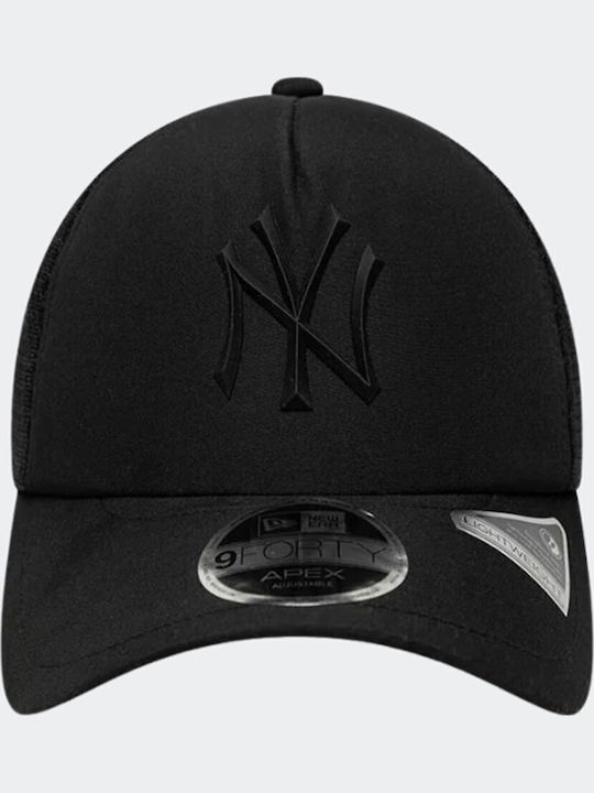 New York Yankees Mlb Sporty Черна 9forty Apex Adjustable Cap Унисекс Капело
