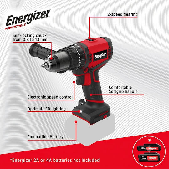Energizer Mașină de găurit Baterie Solo Fără perii 20V