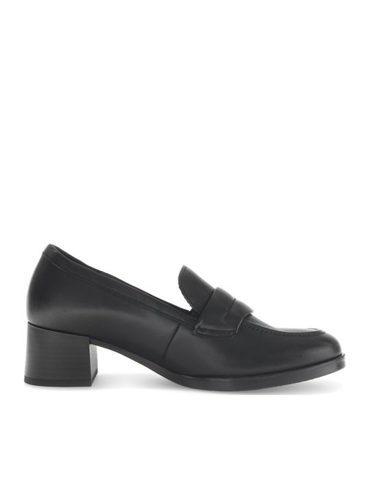 Leather Black Heels