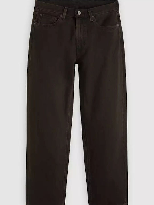 568 Herren Jeanshose Loose Gerade Passform Braune