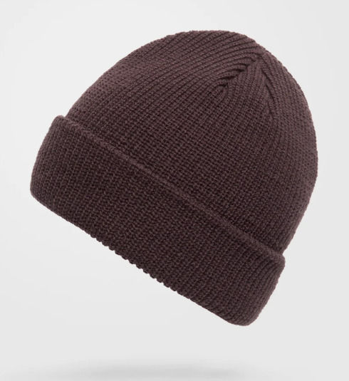Full Beanie Unisex Σκούφος με Rib Πλέξη σε Γκρι χρώμα