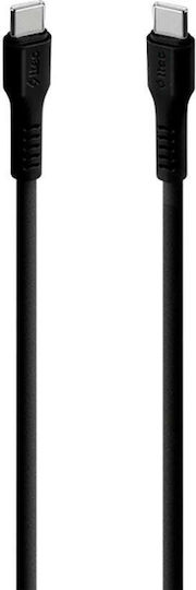 TTEC Cable USB-C male - USB-C 60W Μαύρο 1.2m