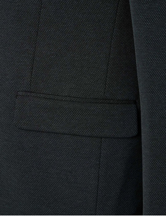 Men’s Suit Jacket with Regular Fit Dk Green