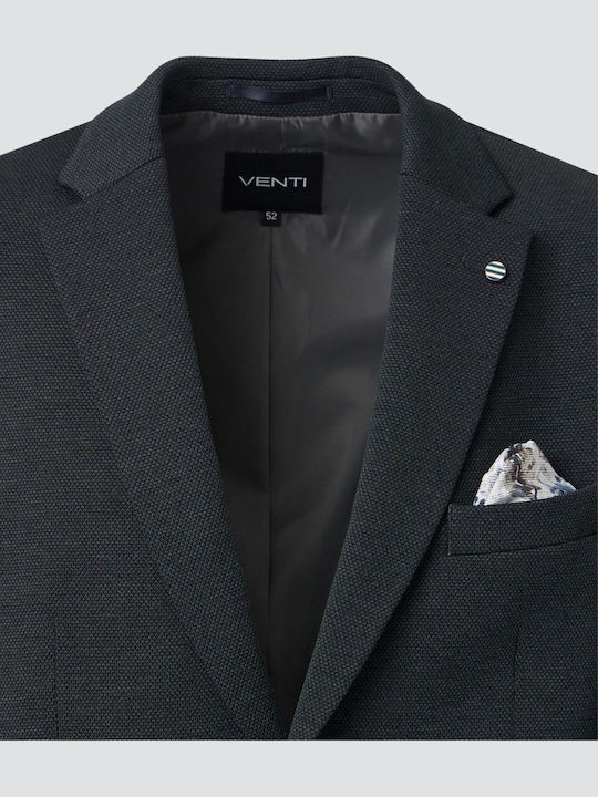 Men’s Suit Jacket with Regular Fit Dk Green
