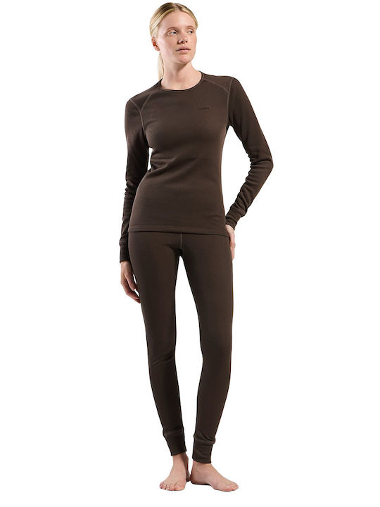 Odlo Active Warm Eco Pantaloni Isotermici Pentru Femei Maro