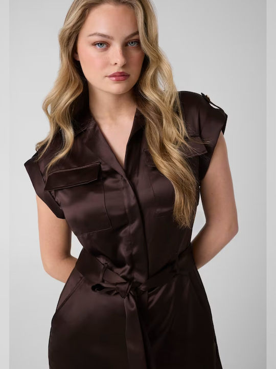 Women's Dark Brown Jumpsuit