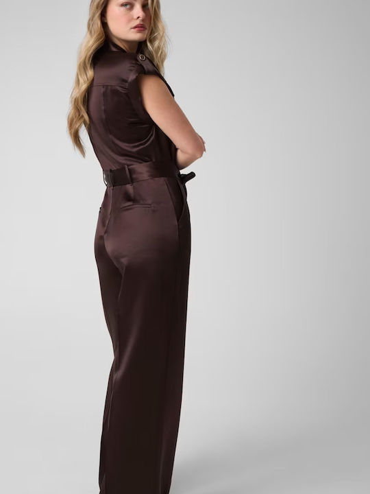 Women's Dark Brown Jumpsuit