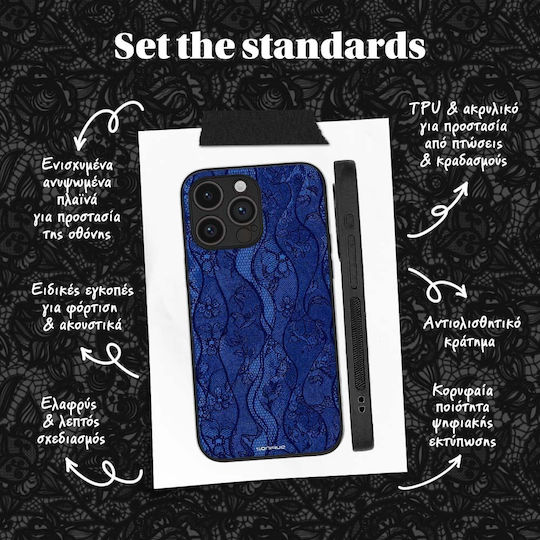Θήκη Sonique Diva Series Apple Iphone 12 Pro Μπλε Δαντέλα