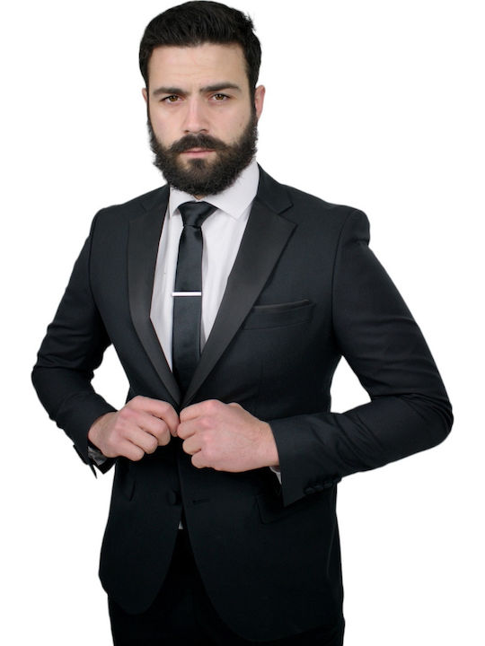 Ανδρικό Γαμπριάτικο Κοστούμι Μαυρο