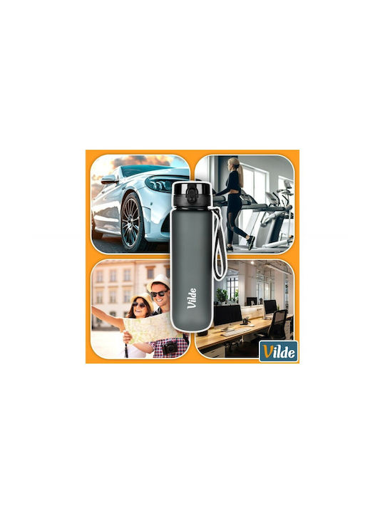 Vilde Wasserflasche 1000ml Schwarz
