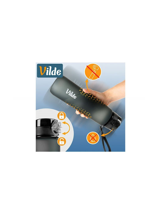 Vilde Wasserflasche 1000ml Schwarz