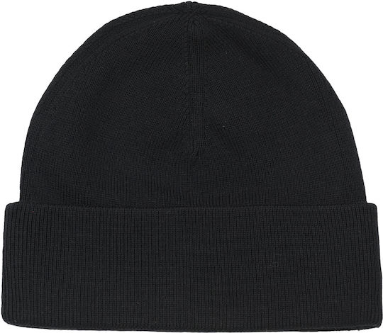 Beanie Căciulă Pentru Bărbați Tricotată în Culoare Neagră