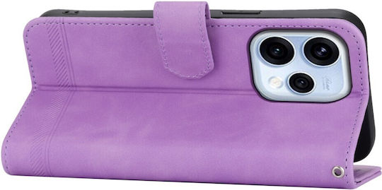 Dierfeng Θήκη Πορτοφόλι Purple Oppo Reno15 5g