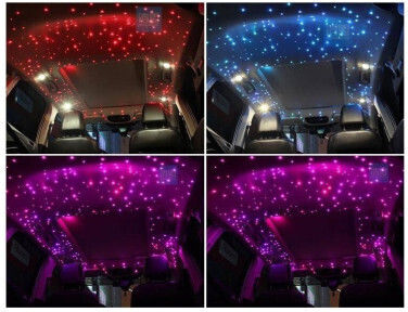 Kit Fibră Optică Pentru Tavan Led Rgb Cu Telecomandă Instalată 0,75 Mm 500 Fibre 3 Metri 12v Smartic Model Sma-000046