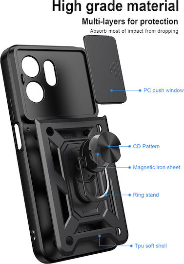 Techsuit Camshield Series Honor 600 Smart Rose Gold