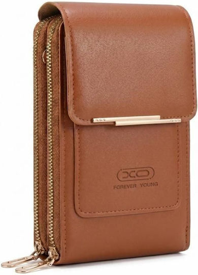 Xo Cb18 Чанта През Рамо За Смартфони Кафява Xo Cb18 Brown