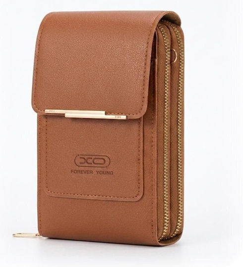 Xo Cb18 Чанта През Рамо За Смартфони Кафява Xo Cb18 Brown
