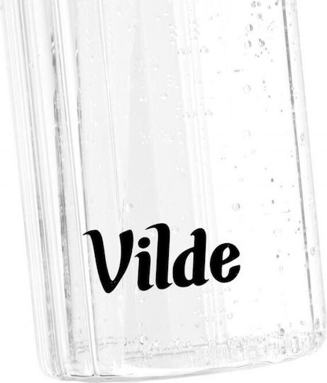 Vilde Vilde Glas Wasserflasche mit Schraubdeckel Transparent 750ml