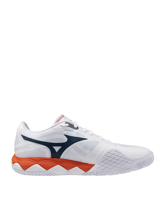 Mizuno Wave Enforce Tour Ανδρικά Παπούτσια Τένις Λευκά