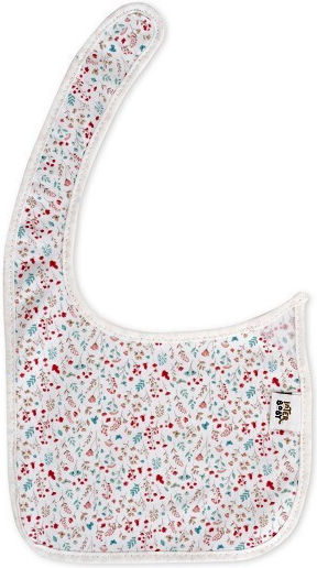 Interbaby Waterproof Fabric Baby Bib with Hook & Loop Fastener Pink 2 Pieces