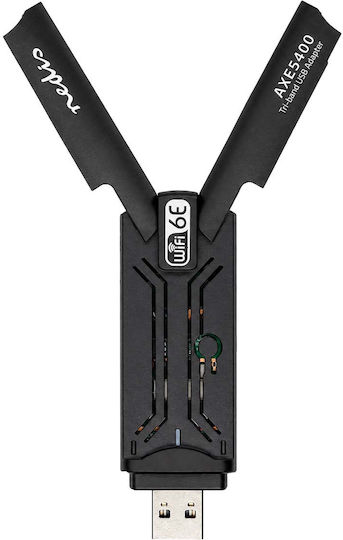 Nedis Wi-fi 6e Ax5400 Dongle Usb 3.0 Conexiune 2 Antene Tri-band Negre