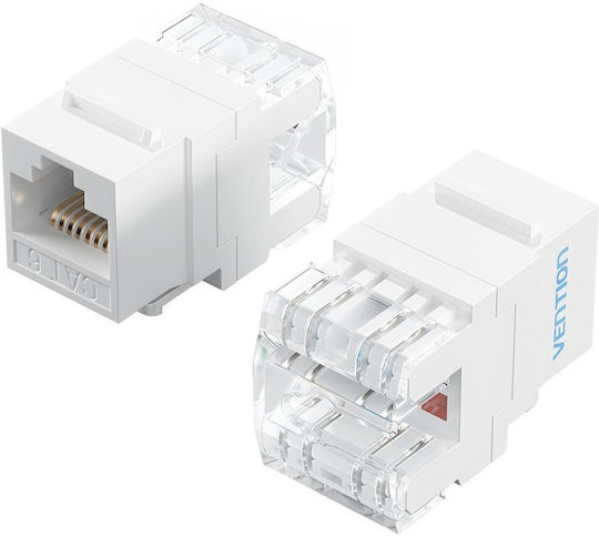 Vention Netzwerk-Schlüsselstein Jack Cat6 Utp 180 Grad Weiß Irhw0