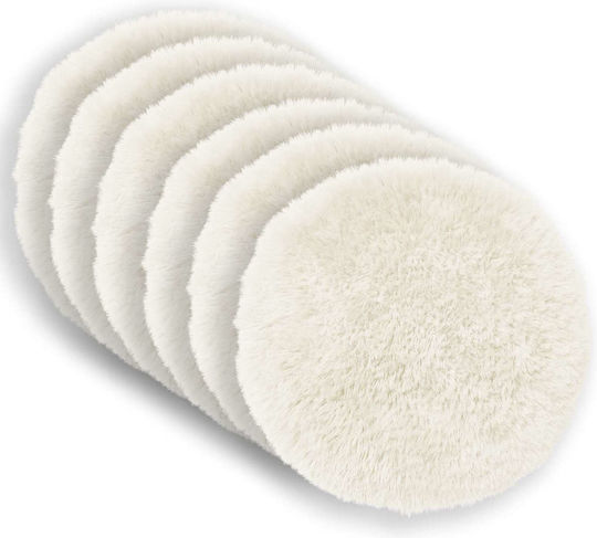 vidaXL Sofa-Kissen Heerlen Fleece Weiß 40cm