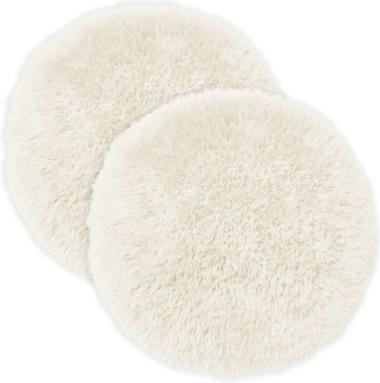 vidaXL Sofa-Kissen Heerlen Fleece Weiß 60cm