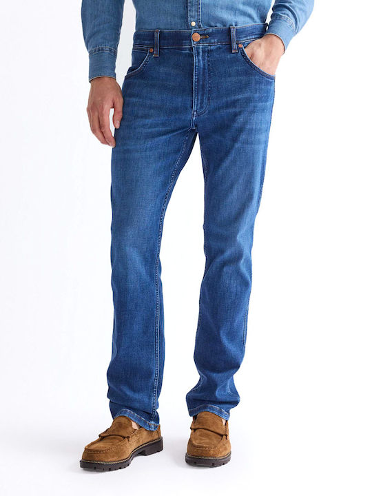 Greensboro Ανδρικό Παντελόνι Τζιν Ελαστικό Regular Straight Fit Μπλε