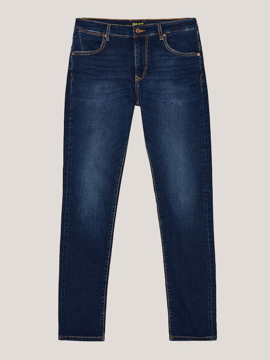 Pantaloni De Blugi Pentru Bărbați Elastic Slim Fit Denim