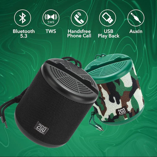 Sonic Gear 2GO-DOCK 100 Ηχείο Bluetooth 5W με Ραδιόφωνο και Διάρκεια Μπαταρίας έως 4 ώρες Μαύρο